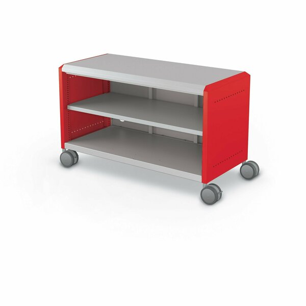Mooreco Compass Cabinet Maxi H1 With Shelves Red 25.9in H x 42in W x 19.2in D A3A1C1D1X0